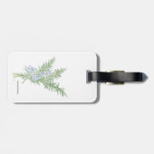 Drijvende rozemarijn bagagelabel (Achterkant horizontaal)