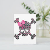 Drijvende schedel briefkaart (Staand voorkant)