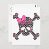 Drijvende schedel briefkaart (Voorkant / Achterkant)