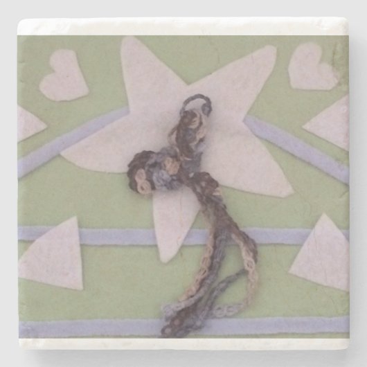 Drijvende ster stenen onderzetter (Voorkant)