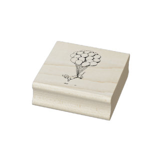 drijvende teckel 	rubberstempel