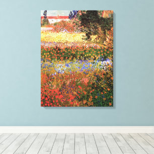 Drijvende tuin door Vincent van Gogh Canvas Afdruk