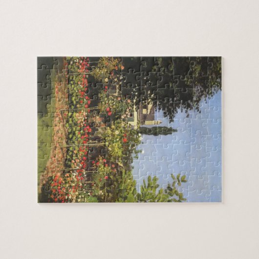 Drijvende tuin in Sainte Adresse door Claude Monet Legpuzzel (Horizontaal)