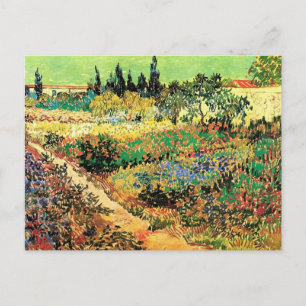 Drijvende tuin met pad door Vincent van Gogh Briefkaart
