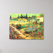 Drijvende tuin met pad door Vincent van Gogh Canvas Afdruk (Voorkant)