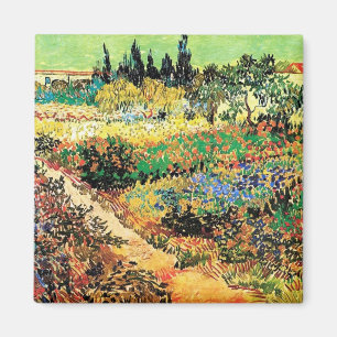 Drijvende tuin met pad, Vincent van Gogh Magneet