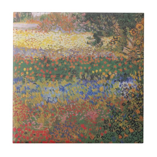 Drijvende tuin - Vincent van Gogh Tegeltje (Voorkant)