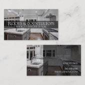 Drijvende vloer, tegeldoppen, graniet graniet visitekaartje (Voorkant / Achterkant)