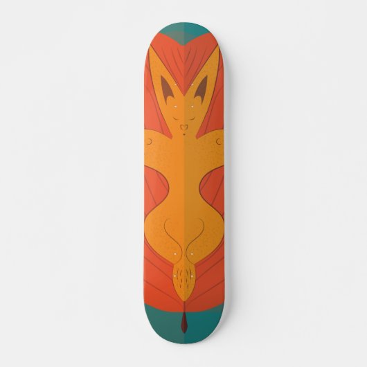 Drijvende vos skateboard (Voorkant)