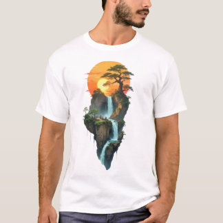 drijvende waterval t-shirt