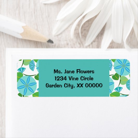 Drijvende wijnstok Abstracte retro Etiket (Insitu)