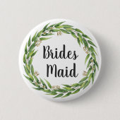 Drijvende wilde olievlek Wreate Bridesmaid Ronde Button 5,7 Cm (Voorkant)