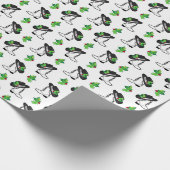 Drill Dance Team Kerstmis Boot and Pet Cadeaupapier (Hoek)