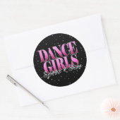 Drill Dance Team Sparkle Ronde Sticker (Envelop)