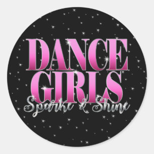 Drill Dance Team Sparkle Ronde Sticker