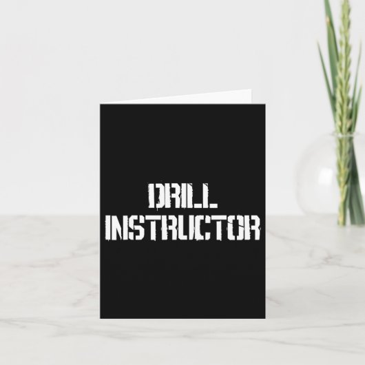 Drill Instructor Bootcamp Kostuum  Kaart (Voorkant)