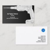 Drill Power Tool Handyman Visitekaartje (Voorkant / Achterkant)