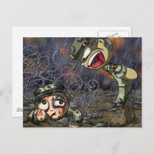 Drill Sergeant Briefkaart (Voorkant / Achterkant)