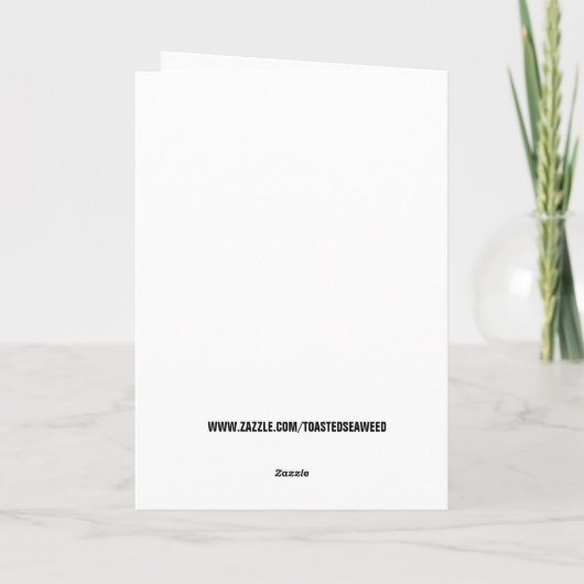 DRILL SERGEANT PENCIL SKETCH FUNNY BIRTHDAY CARD KAART (Achterkant)