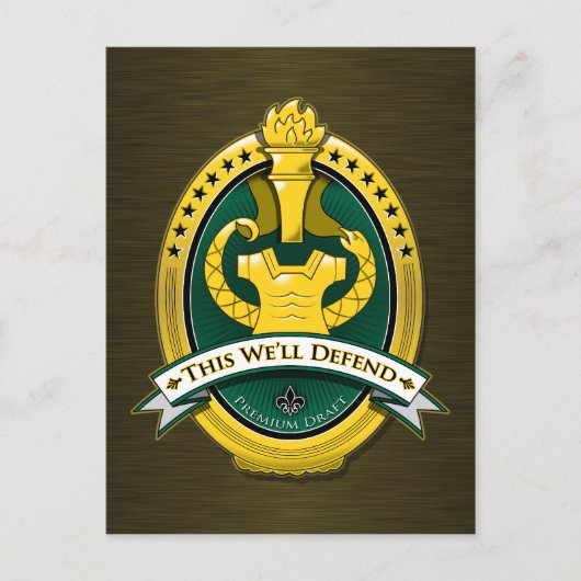 Drill Sergeant Premium Draft Beer Briefkaart (Voorkant)