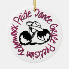 Drill Team - Dance Grace Precision-team Pride Keramisch Ornament