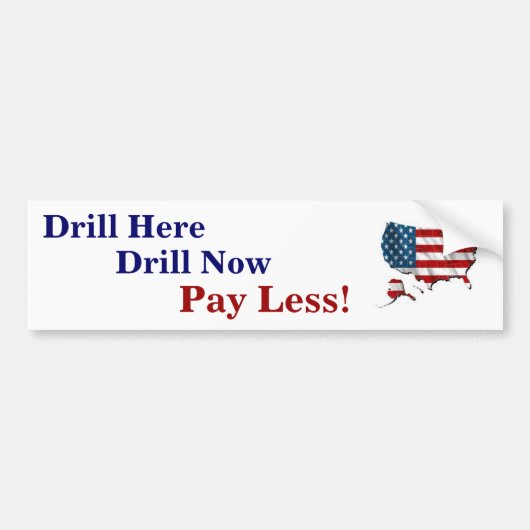 Drill USA Bumpersticker (Voorkant)
