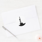 Drilling Rig Silhouette Ronde Sticker (Envelop)