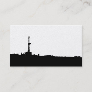 Drilling Rig Silhouette Visitekaartje