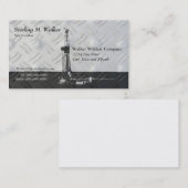 Drilling Rig Silhouette Visitekaartje (Voorkant / Achterkant)