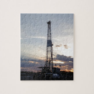 Drilling Rig Sunset Legpuzzel