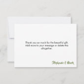 Dringend avontuur begint Baby shower Dank u Bedankkaart (Achterkant)