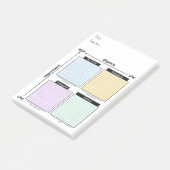Dringend Belangrijk, Eisenhower Matrix Post-It Not Post-it® Notes (Schuin)
