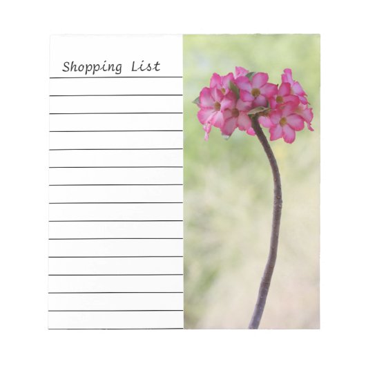 Dringend roos in roze notitieblok (Voorkant)