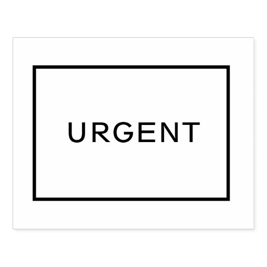 Dringend Rubberstempel (Afrduk)