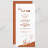 Dringende wandkaart menu (Voorkant / Achterkant)