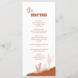 Dringende wandkaart menu