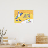 Drink 8 Glas water per dag Poster (Keuken)