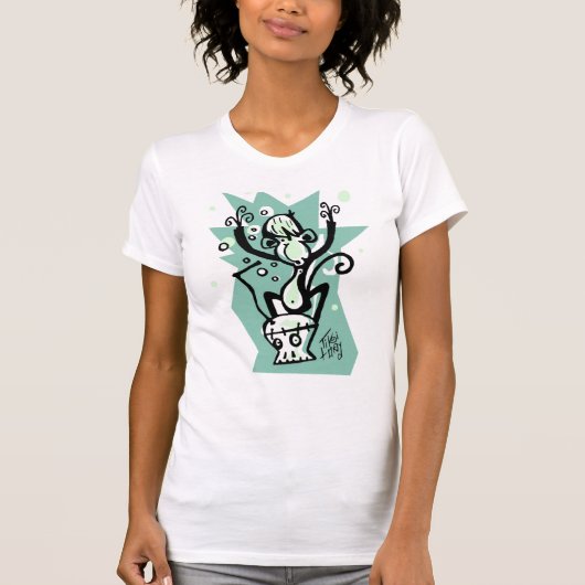 Drink aap op Mok Skull Tiki T-shirt (Voorkant)