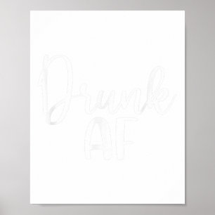 Drink AF, Funny Christmas Matching, Mannen Vrouwen Poster