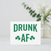 Drink AF Funny Quote Briefkaart (Staand voorkant)