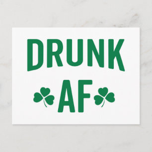 Drink AF Funny Quote Briefkaart