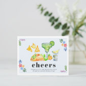 Drink Alone Tacos & Tequila Social Distancing Briefkaart (Staand voorkant)