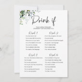 Drink Als Bachelorette Game Minimalist Kaart (Voorkant)
