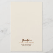 Drink Als Camp Bachelorette Party Spel Flyer (Achterkant)