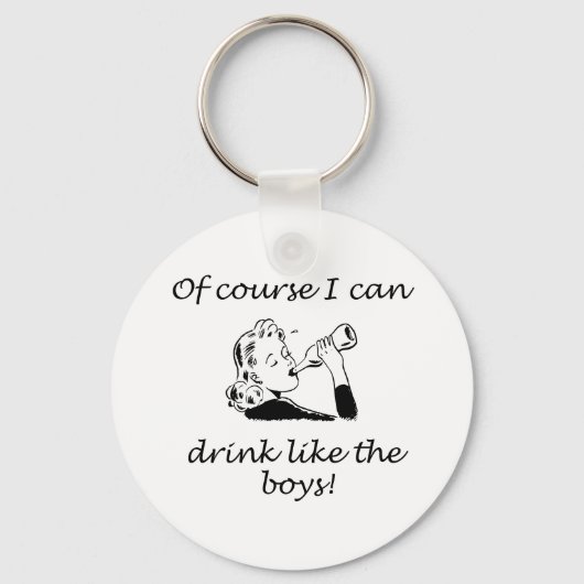 Drink als de jongens sleutelhanger (Voorkant)