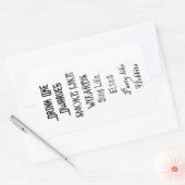 Drink als Dwarves Rook als wizards die als El zing Rechthoekige Sticker (Envelop)