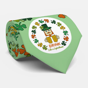 Drink als een Leprechaun Stropdas