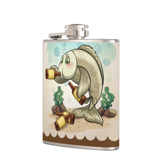 Drink als een vis heupfles (Links)