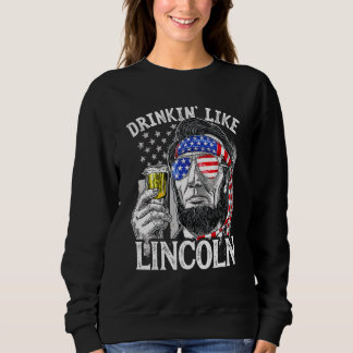 Drink als Lincoln 4 juli Mannen Abraham Meri Trui