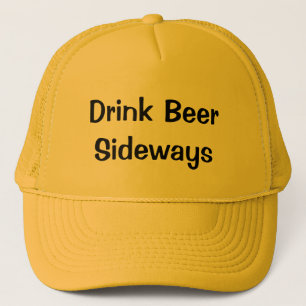 Drink Beer Sideways Trucker Pet